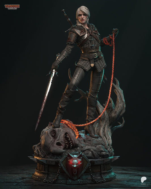 Child of Destiny Garage Kit | Lady of Space and Time (Full Statue/Bust 1:8 & 1:6) | 3D Printed Swordmistress Resin Figure