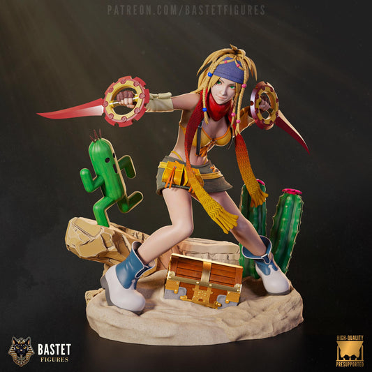 Desert Scavenger Garage Kit - Island Adventurer 1:8 Collectible Scale Statue - 3D Printed Tropical Vagabond Resin Figure