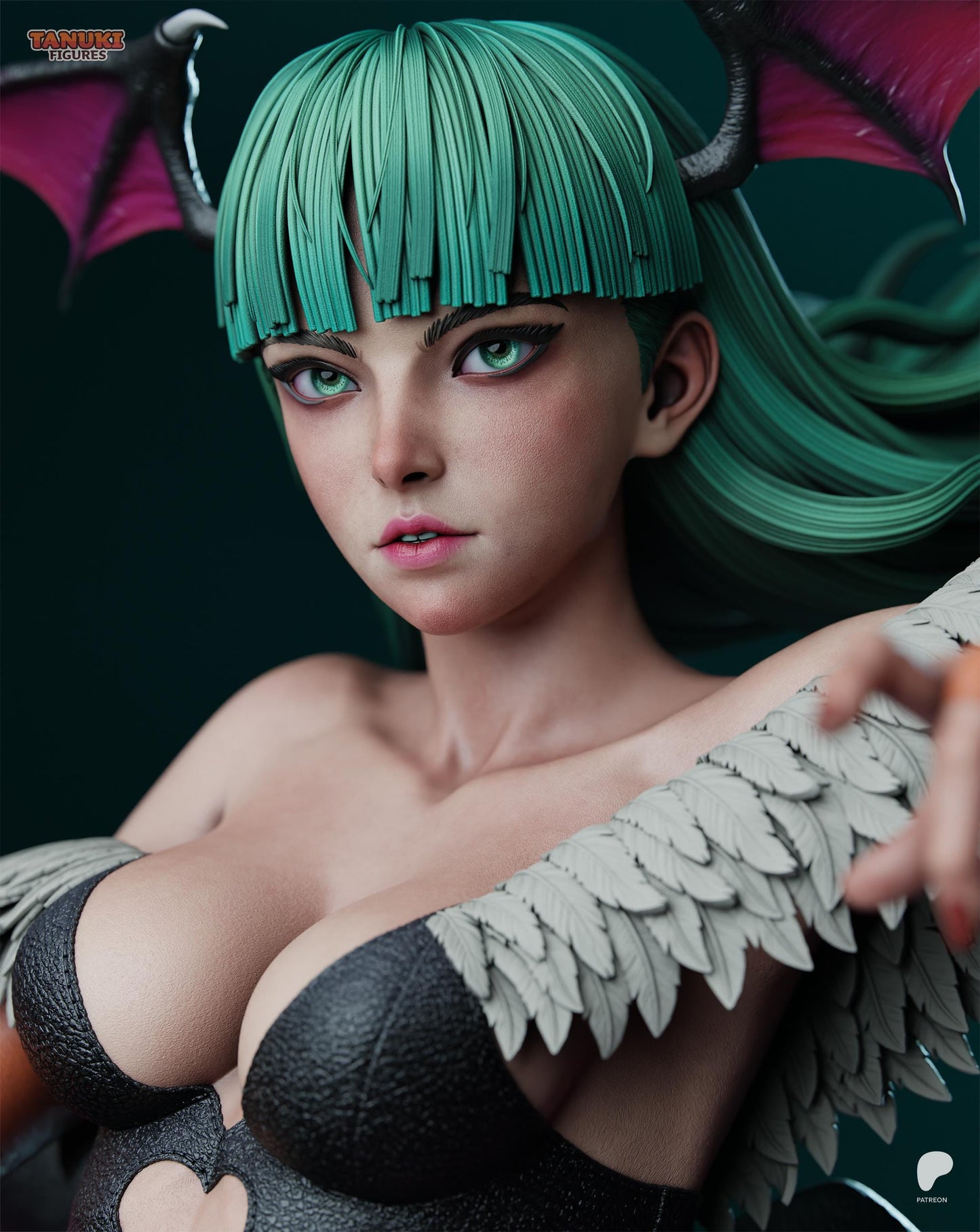 Night Realm Royalty Garage Kit - Succubus Empress Statue 1:6 Scale - 3D Printed Midnight Mystic Resin Figure