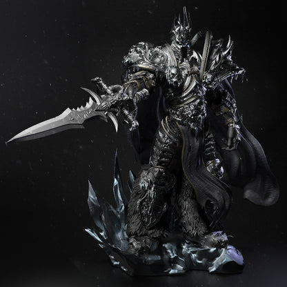 Undead Frost Monarch Garage Kit - Necrotic Sovereign Statue 1:8 & 1:12 Scale - 3D Printed Cursed Soul Warrior Resin Figure