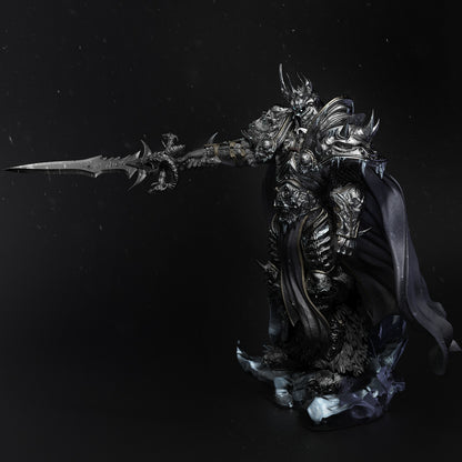 Undead Frost Monarch Garage Kit - Necrotic Sovereign Statue 1:8 & 1:12 Scale - 3D Printed Cursed Soul Warrior Resin Figure