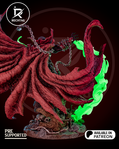 Hell-Warrior Garage Kit - Sinister Chain-Rider Statue 1:6 Scale - 3D Printed Skull-Legionnaire Resin Figure