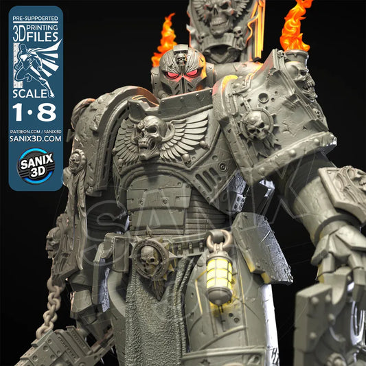 Galaktischer Legionär Titus Garage Kit - Schwerer Omega-Soldat im Maßstab 1:8 - 3D-gedruckte Sanix 3D Harzfigur