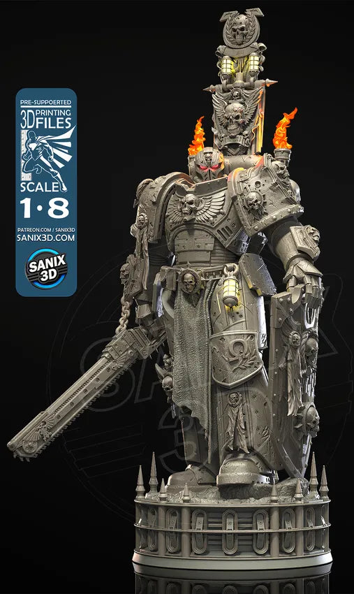 Galactic Legionary Titus Garage Kit - Heavy Armor Omega Soldier 1:8 Scale - 3D Printed Sanix 3D Resin Figure