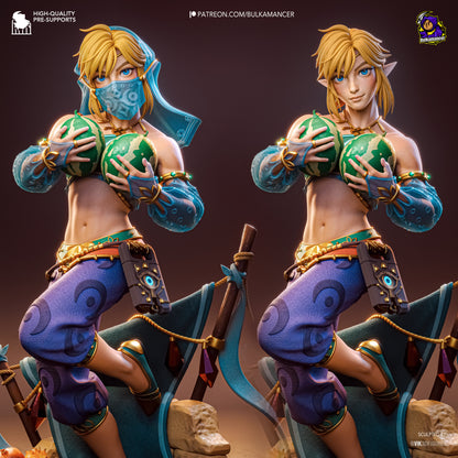 Desert Nomad Garage Kit - Sandstorm Infiltrator Statue 1:8 Scale - 3D Printed Oasis Champion Resin Figure