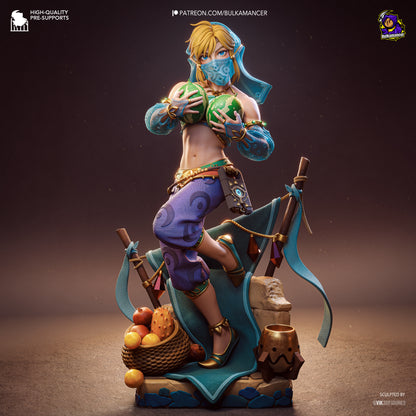 Desert Nomad Garage Kit - Sandstorm Infiltrator Statue 1:8 Scale - 3D Printed Oasis Champion Resin Figure