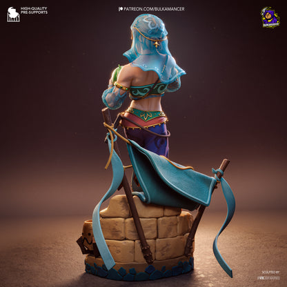 Desert Nomad Garage Kit - Sandstorm Infiltrator Statue 1:8 Scale - 3D Printed Oasis Champion Resin Figure
