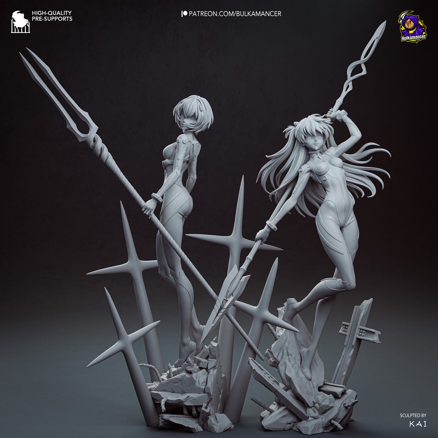 Serene Vorhut Garage Kit - Erste Ätherische Agentin im Maßstab 1:8 - 3D-gedruckte Bulkamancer Harzfigur