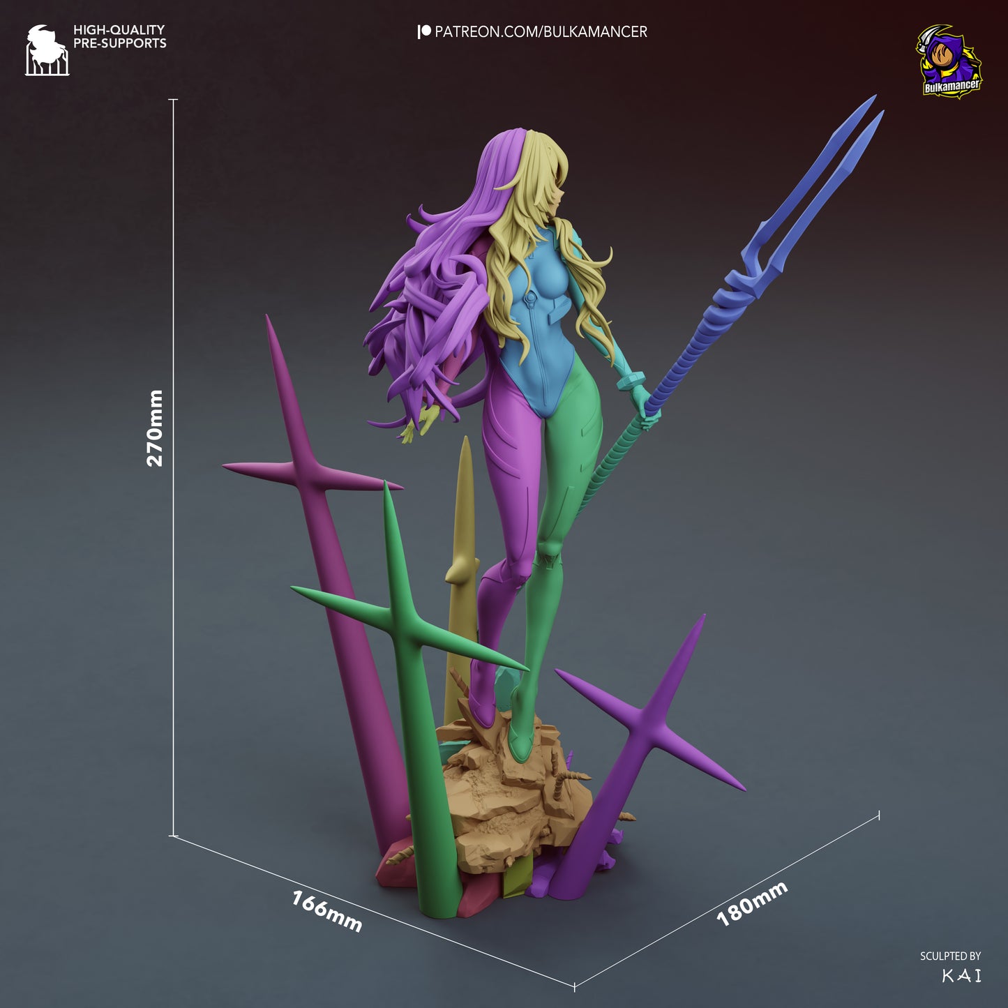 Serene Vorhut Garage Kit - Erste Ätherische Agentin im Maßstab 1:8 - 3D-gedruckte Bulkamancer Harzfigur