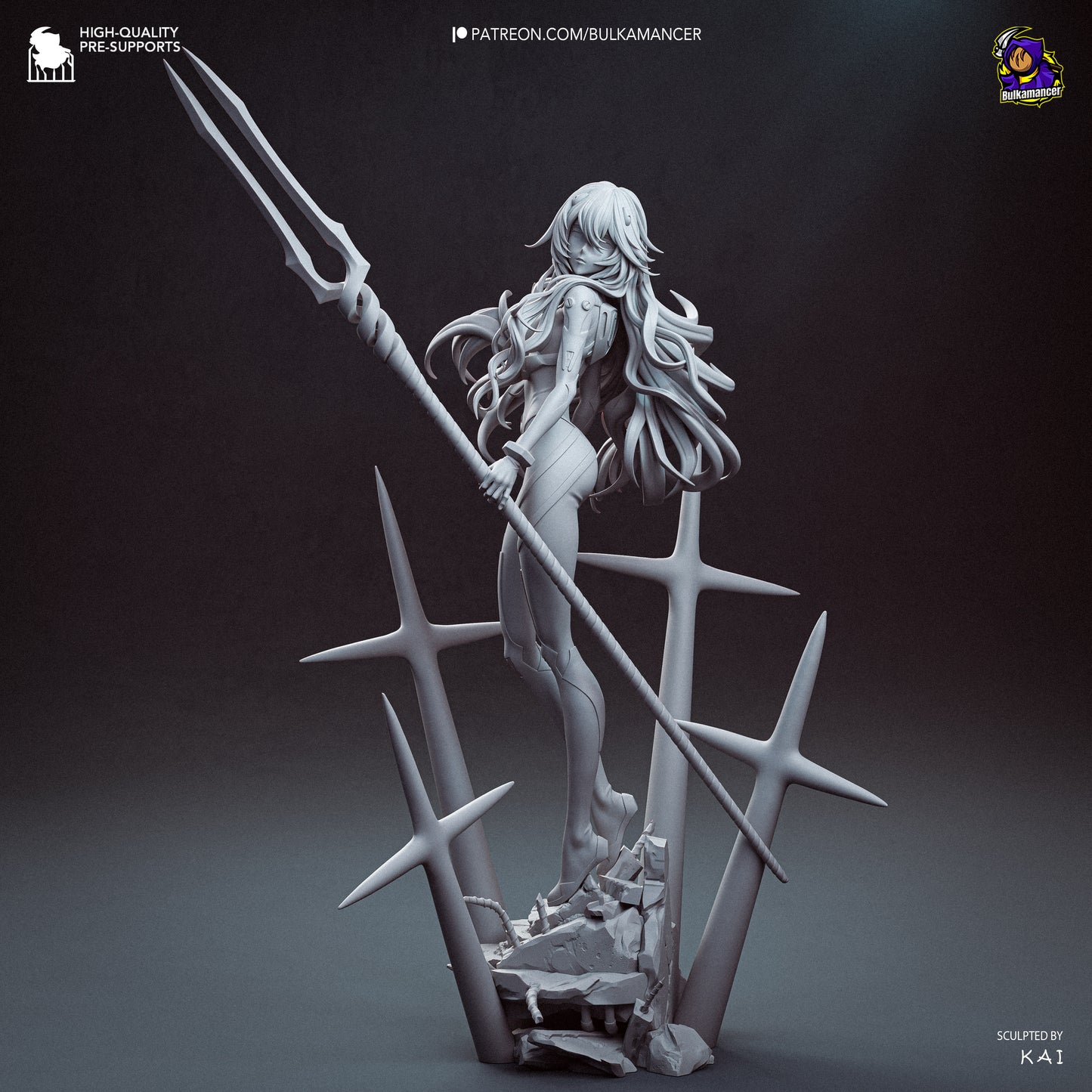 Serene Vorhut Garage Kit - Erste Ätherische Agentin im Maßstab 1:8 - 3D-gedruckte Bulkamancer Harzfigur