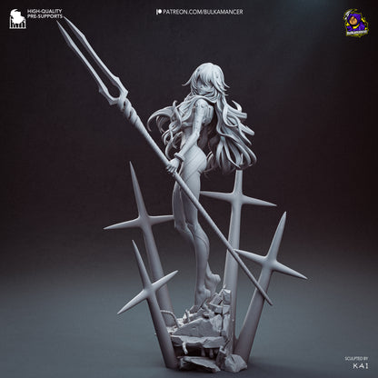 Serene Vorhut Garage Kit - Erste Ätherische Agentin im Maßstab 1:8 - 3D-gedruckte Bulkamancer Harzfigur
