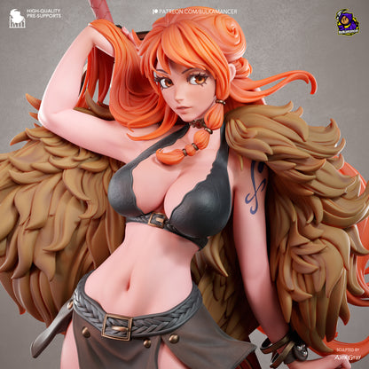 Wetterkönigin-Navigatorin Garage Kit - Walküren-Piratin im Maßstab 1:8 - 3D-gedruckte Bulkamancer Harzfigur