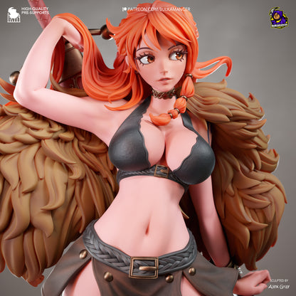 Wetterkönigin-Navigatorin Garage Kit - Walküren-Piratin im Maßstab 1:8 - 3D-gedruckte Bulkamancer Harzfigur