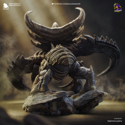 Colossal Swarm Behemoth Garage Kit - Alien Hive Monstrosity Statue 1:8 Scale - 3D Printed Heavy Armored Sci-Fi Beast Resin Figure