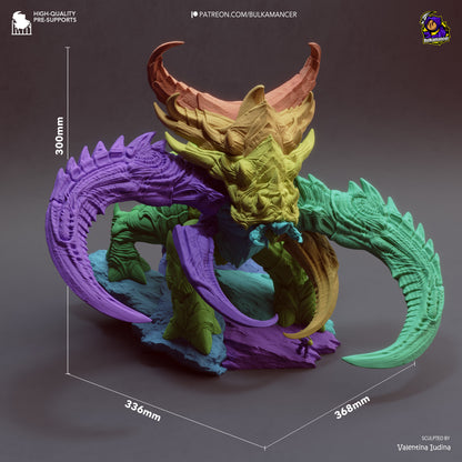 Colossal Swarm Behemoth Garage Kit - Alien Hive Monstrosity Statue 1:8 Scale - 3D Printed Heavy Armored Sci-Fi Beast Resin Figure