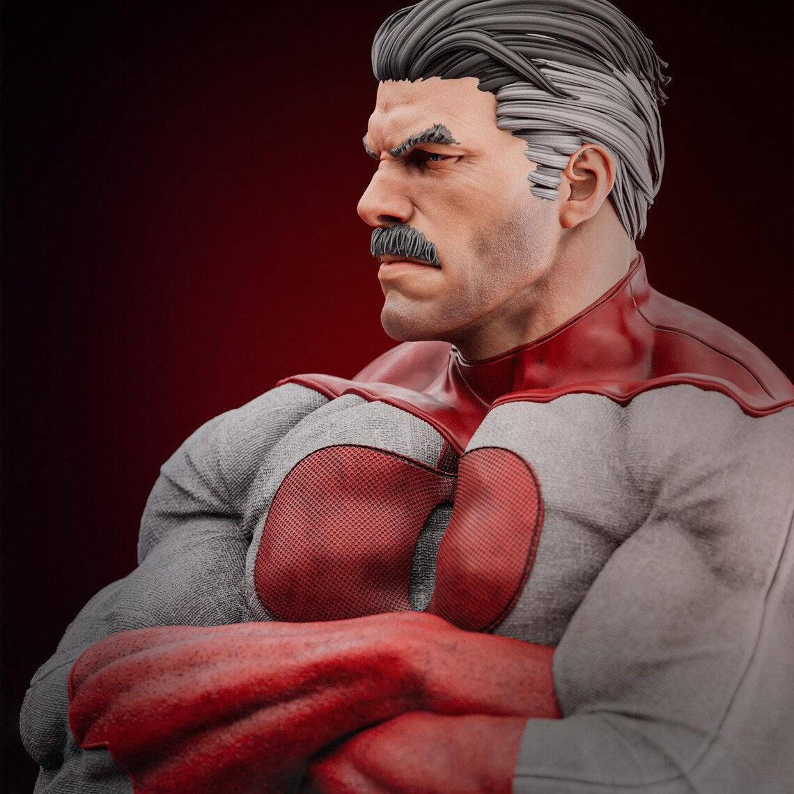 Unstoppable Alliance Diorama Garage Kit - Cosmic Father & Son 1:6 Scale Statue - 3D-Printed Superhero Resin Figure