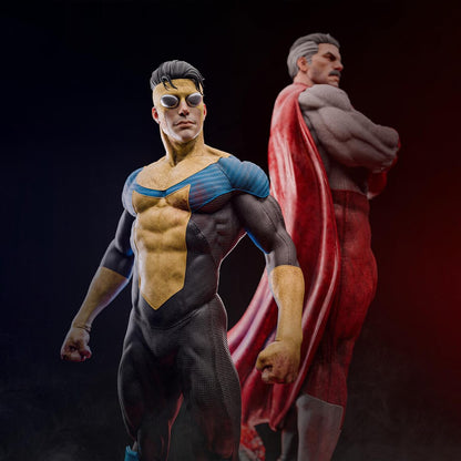 Unstoppable Alliance Diorama Garage Kit - Cosmic Father & Son 1:6 Scale Statue - 3D-Printed Superhero Resin Figure