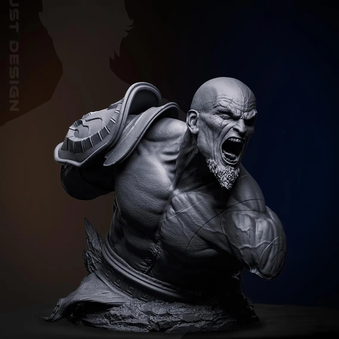 Wütender Kriegsgott Garage Kit - Rächer von Olympus im Maßstab 1:6 - 3D-gedruckte Zez Collectibles Harzfigur