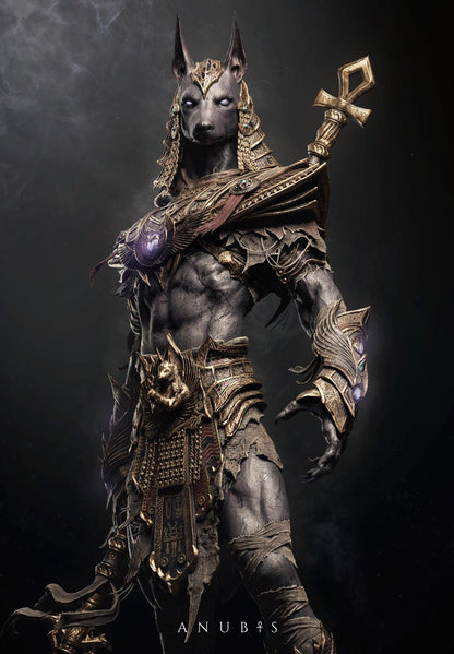 Anubis God of the Afterlife Garage Kit - Egyptian Mythology Collectible Statue - 3D Printed Duat Underworld Deity Resin Figure