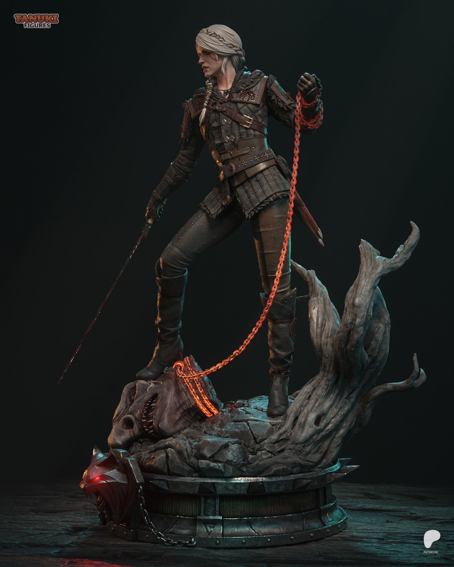 Child of Destiny Garage Kit | Lady of Space and Time (Full Statue/Bust 1:8 & 1:6) | 3D Printed Swordmistress Resin Figure
