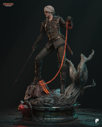 Child of Destiny Garage Kit | Lady of Space and Time (Full Statue/Bust 1:8 & 1:6) | 3D Printed Swordmistress Resin Figure