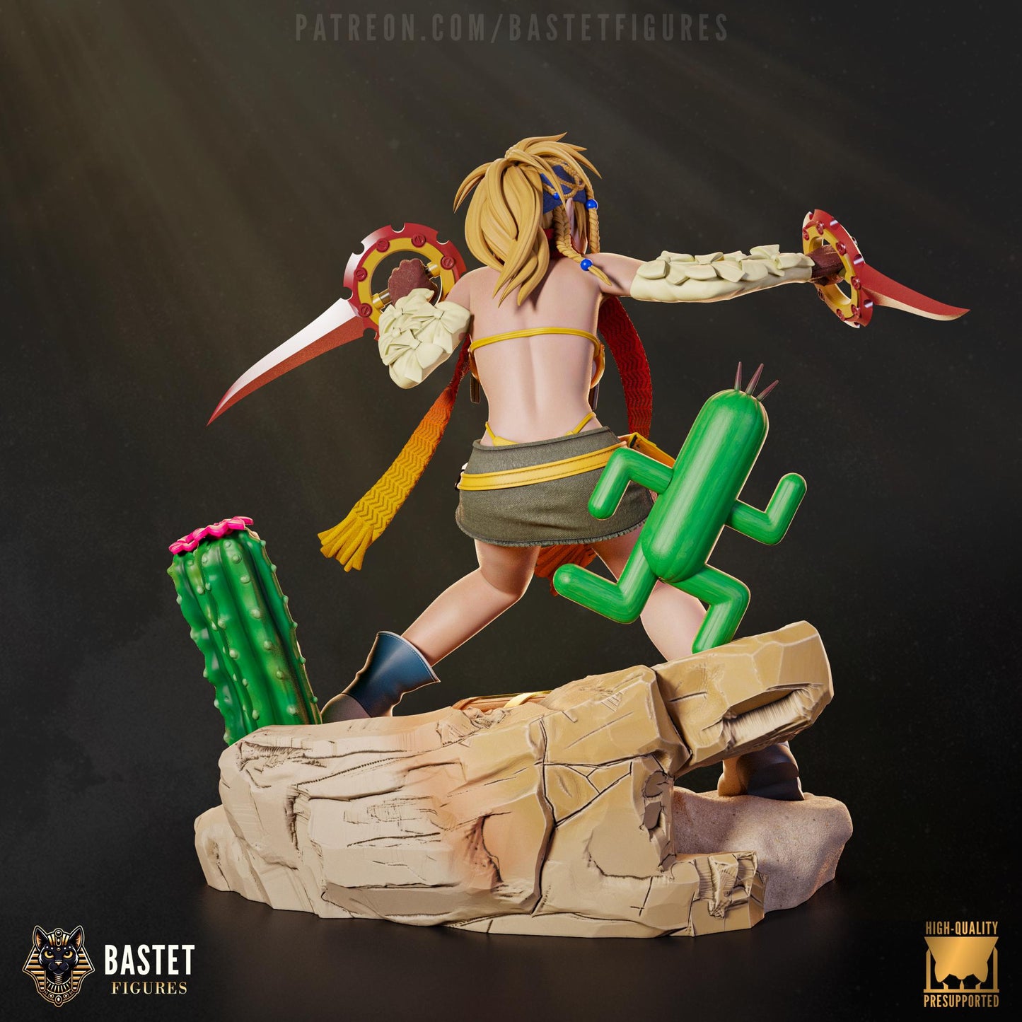 Desert Scavenger Garage Kit - Island Adventurer 1:8 Collectible Scale Statue - 3D Printed Tropical Vagabond Resin Figure