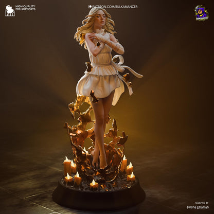 Dusk Walker Garage Kit - Ethereal Wayfarer Statue 1:8 Scale - 3D Printed Mystical Traveler Resin Figure