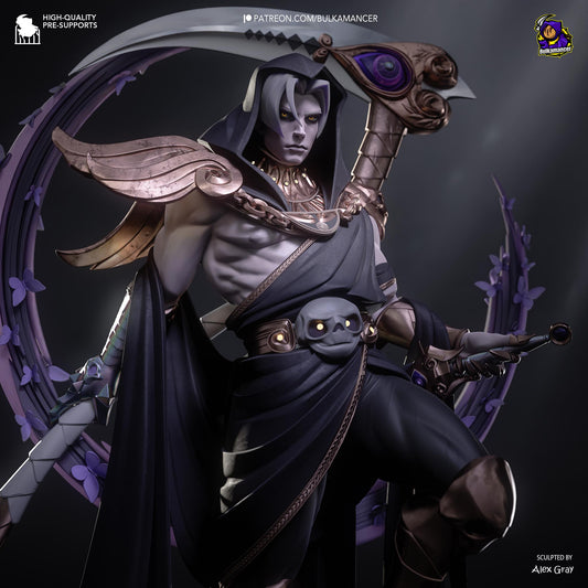 Spectral Reaper Garage Kit - Soul Harvest Statue 1:8 Scale - 3D Printed Underworld Sentinel Resin Figure