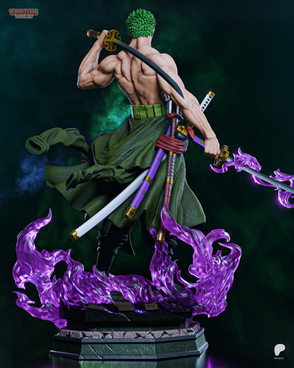 Grüner Ronin Garage Kit - Stoischer Pirat Statue im Maßstab 1:6 - 3D-gedruckte Klingenmeister Harzfigur
