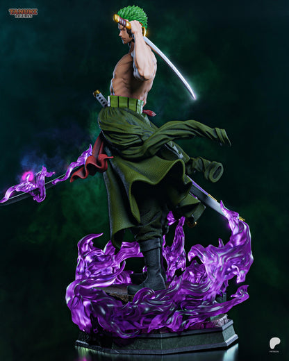 Grüner Ronin Garage Kit - Stoischer Pirat Statue im Maßstab 1:6 - 3D-gedruckte Klingenmeister Harzfigur