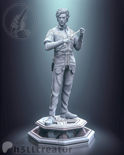 Pale Noble Garage Kit - Cunning Vampire Statue 1:12 Scale - 3D Printed Moonlight Wanderer Rogue Resin Figure