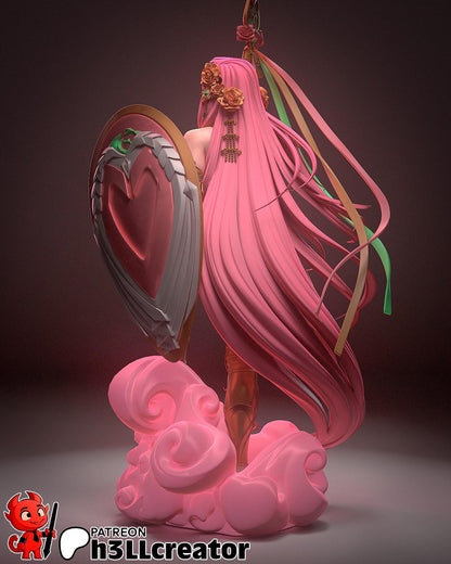Olympian Beauty Garage Kit - Divine Love Statue 1:12 Scale - 3D Printed Mythological Heart Grace Resin Figure