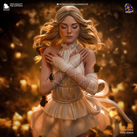 Dusk Walker Garage Kit - Ethereal Wayfarer Statue 1:8 Scale - 3D Printed Mystical Traveler Resin Figure