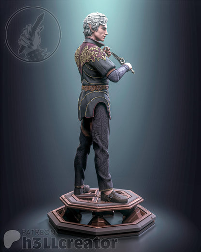Pale Noble Garage Kit - Cunning Vampire Statue 1:12 Scale - 3D Printed Moonlight Wanderer Rogue Resin Figure