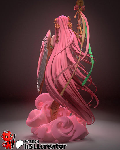 Olympian Beauty Garage Kit - Divine Love Statue 1:12 Scale - 3D Printed Mythological Heart Grace Resin Figure