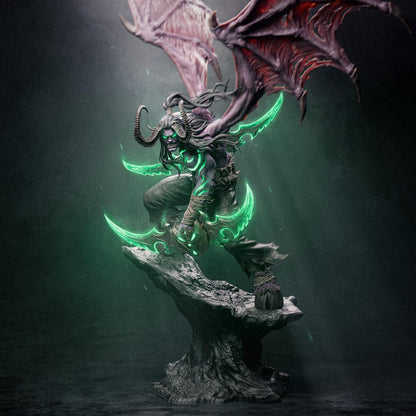 Abyssal Stalker Garage Kit - Elf Outcast Collectibles 1:6 Scale Statue - 3D Printed Horned Anti-Hero Resin Figure