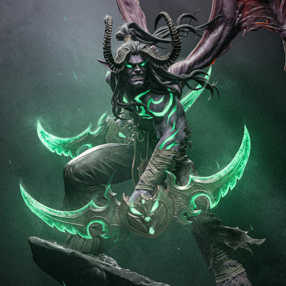 Abyssal Stalker Garage Kit - Elf Outcast Collectibles 1:6 Scale Statue - 3D Printed Horned Anti-Hero Resin Figure