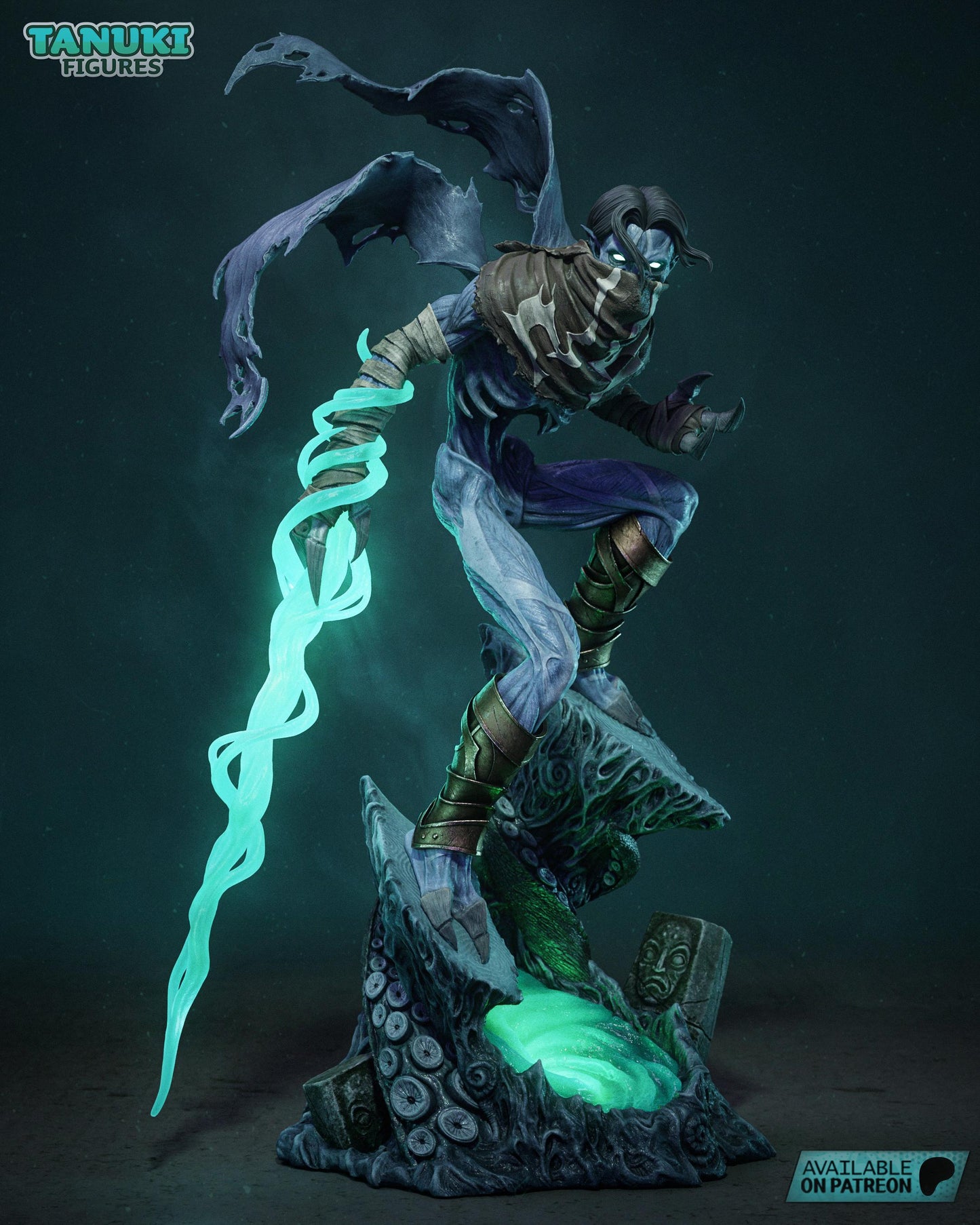 Vengeful Reaver Garage Kit | Soul Devouring Wraith in 1:9, 1:8 & 1:6 Scale | 3D Printed Vampire Resin Figure