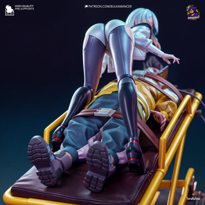 Cybernetic Lovers Garage Kit - Neon Drifters Diorama 1:8 Scale - 3D Printed Dystopian Future Resin Figure