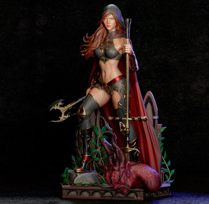 Heilige Magdalena Garage Kit - Düstere Fantasy-Sammlerstatue im Maßstab 1:6 - 3D-gedruckte CA3D Harzfigur