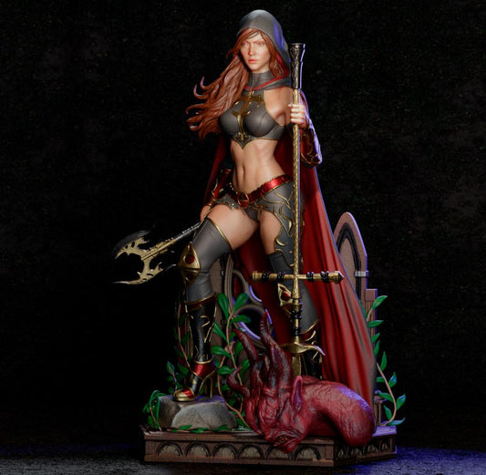 Heilige Magdalena Garage Kit - Düstere Fantasy-Sammlerstatue im Maßstab 1:6 - 3D-gedruckte CA3D Harzfigur