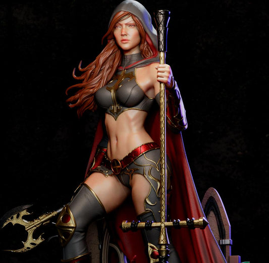 Heilige Magdalena Garage Kit - Düstere Fantasy-Sammlerstatue im Maßstab 1:6 - 3D-gedruckte CA3D Harzfigur