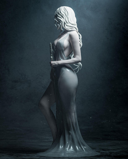 Lady of the Lake Garage Kit - Legendary Water Goddess Collectible Statue 1:6 Scale - 3D Printed Mythical Figure