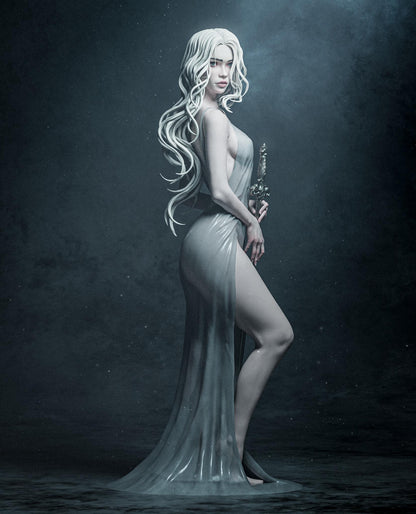 Lady of the Lake Garage Kit - Legendary Water Goddess Collectible Statue 1:6 Scale - 3D Printed Mythical Figure