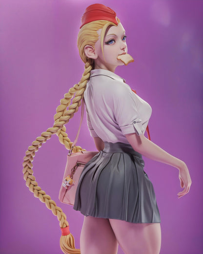 Braided Commando Garage Kit - Academy Rebel Statue 1:6 Scale - 3D Printed Martial Arts Heroine Resin Figure
