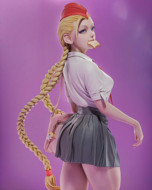 Braided Commando Garage Kit - Academy Rebel Statue 1:6 Scale - 3D Printed Martial Arts Heroine Resin Figure
