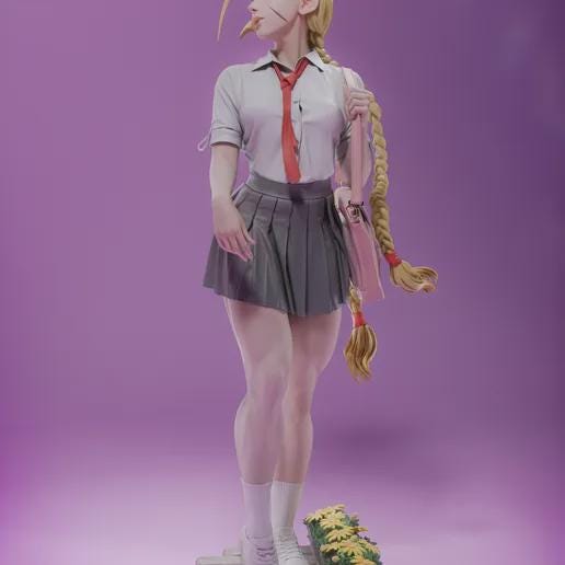 Braided Commando Garage Kit - Academy Rebel Statue 1:6 Scale - 3D Printed Martial Arts Heroine Resin Figure