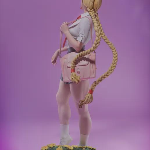 Braided Commando Garage Kit - Academy Rebel Statue 1:6 Scale - 3D Printed Martial Arts Heroine Resin Figure