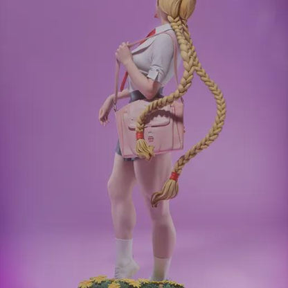 Braided Commando Garage Kit - Academy Rebel Statue 1:6 Scale - 3D Printed Martial Arts Heroine Resin Figure