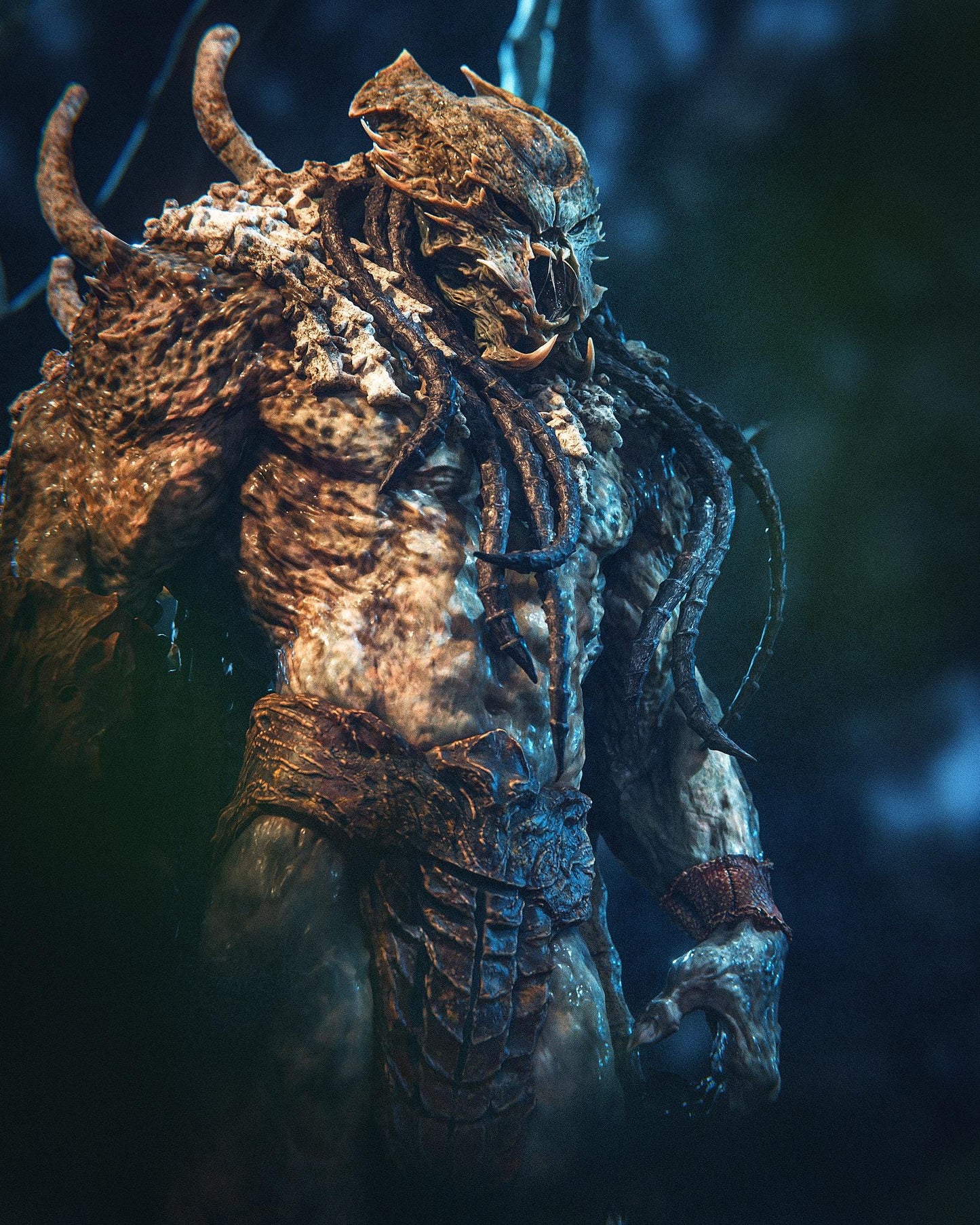 Galactic Stalker Garage Kit - Trophy Sovereign Statue 1:6 Scale - 3D Printed Masked Apex Resin Figure